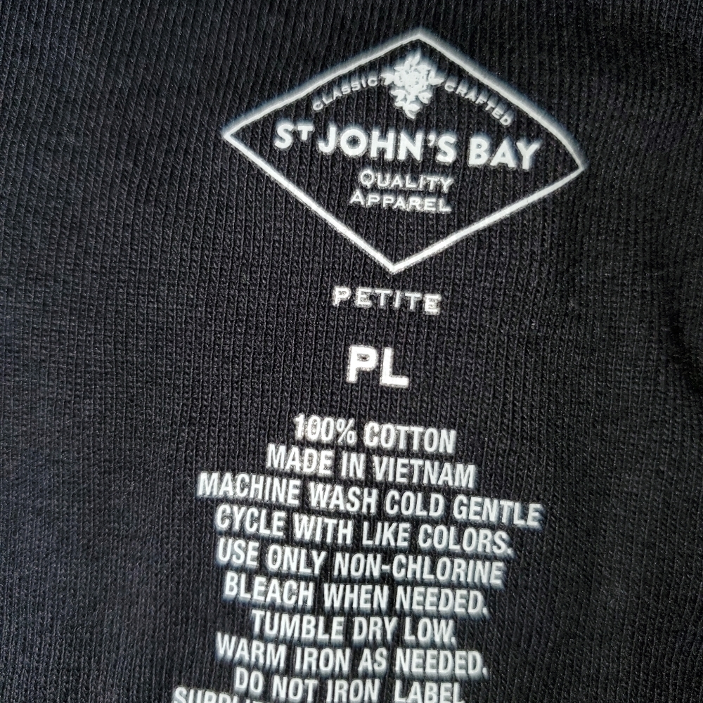 St. John's Bay Black Long Sleeve - Picture 8 of 9